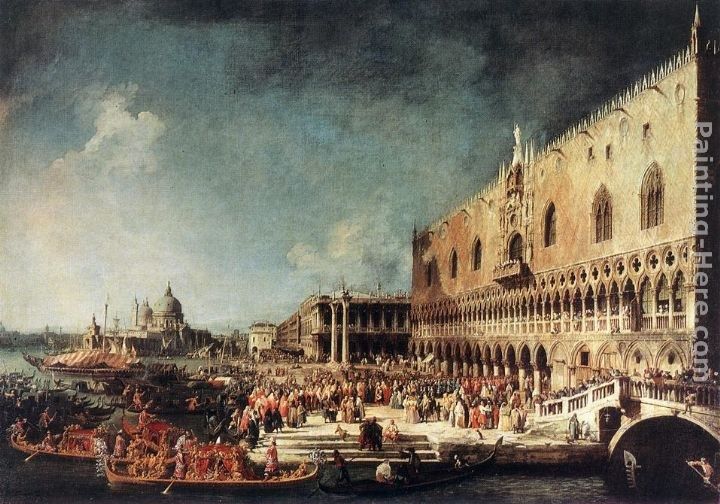 Canaletto Arrival of the French Ambassador in Venice